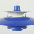 25463 Vintage PH 5 blue lamp by Poul Henningsen for Louis Poulsen-09