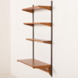 25464 Kai Kristiansen minimalist shelving unit with a desk, FM Mobler, 1960s-10