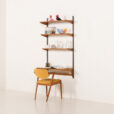 Kai Kristiansen minimalist shelving unit with a desk, FM Mobler, 1960s