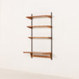 25464 Kai Kristiansen minimalist shelving unit with a desk, FM Mobler, 1960s-3