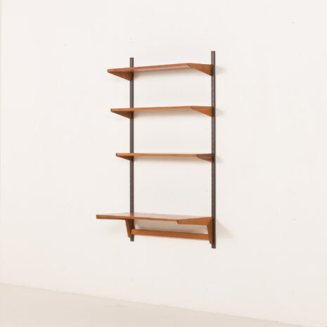 25464 Kai Kristiansen minimalist shelving unit with a desk, FM Mobler, 1960s-3 25464 Kai Kristiansen minimalist shelving unit with a desk, FM Mobler, 1960s-3