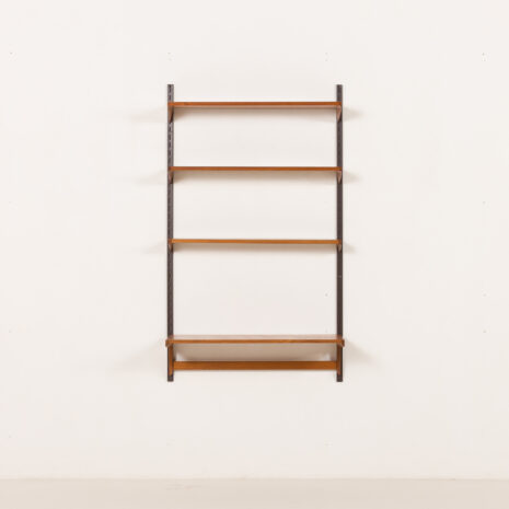 25464 Kai Kristiansen minimalist shelving unit with a desk, FM Mobler, 1960s-4 25464 Kai Kristiansen minimalist shelving unit with a desk, FM Mobler, 1960s-4
