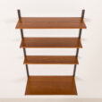 25464 Kai Kristiansen minimalist shelving unit with a desk, FM Mobler, 1960s-5