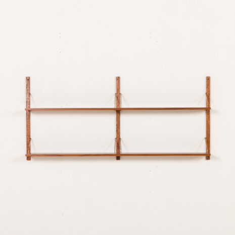 25469 Mid century teak shleves on hemp rails-4 25469 Mid century teak shleves on hemp rails-4