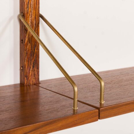 25469 Mid century teak shleves on hemp rails-9 25469 Mid century teak shleves on hemp rails-9
