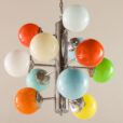 25483 Italian Space Age colorful glass chandelier, 1970s-7