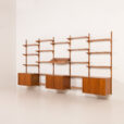25497 Poul Cadovius extra large teak wall unit for Cado, 1960s-3
