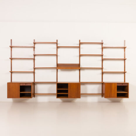 25497 Poul Cadovius extra large teak wall unit for Cado, 1960s-8 25497 Poul Cadovius extra large teak wall unit for Cado, 1960s-8