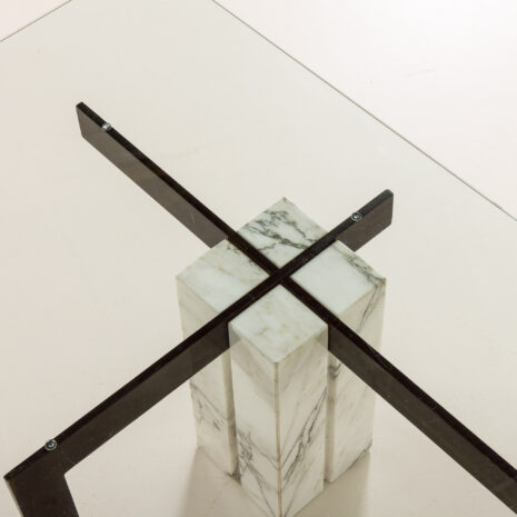 25528 Carrera marble coffee Table by Hank Kwint for Metaform, Italy 1980s-14 25528 Carrera marble coffee Table by Hank Kwint for Metaform, Italy 1980s-14