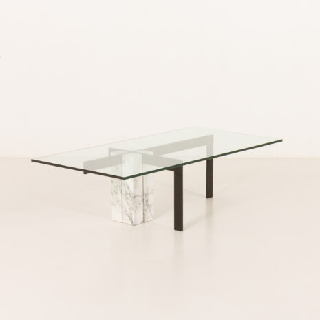 25528 Carrera marble coffee Table by Hank Kwint for Metaform, Italy 1980s-4 25528 Carrera marble coffee Table by Hank Kwint for Metaform, Italy 1980s-4