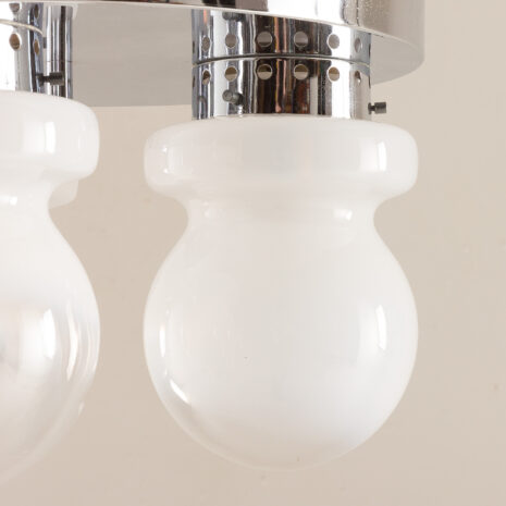 21363 Italian chrome and Murano glass Mazzega flush mount celling light-3 21363 Italian chrome and Murano glass Mazzega flush mount celling light-3