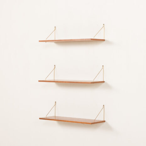 25267 3 półki wolno wiszące teak-3 25267 3 półki wolno wiszące teak-3