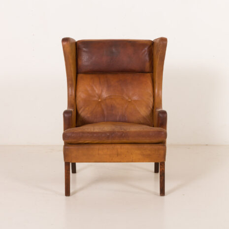 25353 Scandinavian vintage armchair in buffalo leather in B. Mogensen style, Denmark 1960s-2 25353 Scandinavian vintage armchair in buffalo leather in B. Mogensen style, Denmark 1960s-2