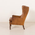 25353 Scandinavian vintage armchair in buffalo leather in B. Mogensen style, Denmark 1960s-8