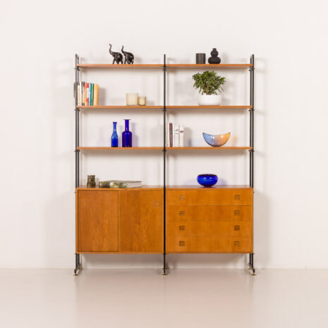25437 Scandinavian mid century free standing wall unit, 1970s-1 25437 Scandinavian mid century free standing wall unit, 1970s-1