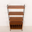 25440 Mid century free standing vinyl records wall unit, Italy 1970s-5