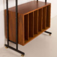 25440 Mid century free standing vinyl records wall unit, Italy 1970s-8