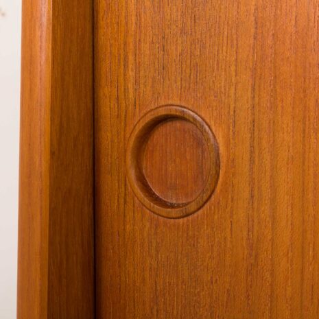 25441 Ergo 3 bay free standing teak wall unit by John Texmon, Norway 1960s-12 25441 Ergo 3 bay free standing teak wall unit by John Texmon, Norway 1960s-12