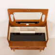 25456 Danish teak dresser with hidden vanity, 1950s-10