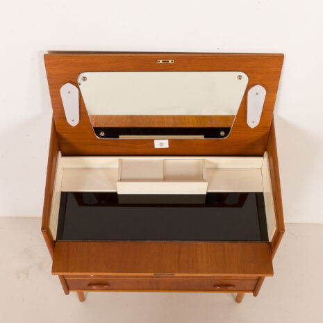 25456 Duńska komoda z drewna tekowego z ukrytą toaletką, 1950-10 25456 Duńska komoda z drewna tekowego z ukrytą toaletką, 1950-10