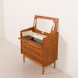 25456 Danish teak dresser with hidden vanity, 1950s-19