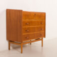 25456 Danish teak dresser with hidden vanity, 1950s-26