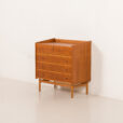 25456 Danish teak dresser with hidden vanity, 1950s-6