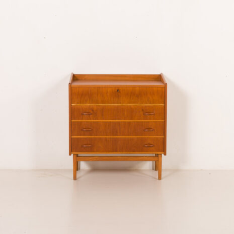 25456 Duńska komoda z drewna tekowego z ukrytą toaletką, 1950-8 25456 Duńska komoda z drewna tekowego z ukrytą toaletką, 1950-8