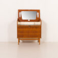 25456 Danish teak dresser with hidden vanity, 1950s-9