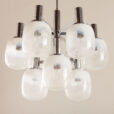 25482 Targetti Sankey Murano glass chandelier, 1970s-8
