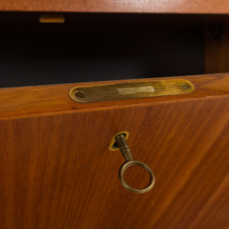 25491 Poul Cadovius Teakholz-Wandschrank mit Schreibtisch für Cado, Denamrk 1960er-17 25491 Poul Cadovius Teakholz-Wandschrank mit Schreibtisch für Cado, Denamrk 1960er-17