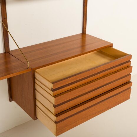 25491 Poul Cadovius Teakholz-Wandschrank mit Schreibtisch für Cado, Denamrk 1960s-9 25491 Poul Cadovius Teakholz-Wandschrank mit Schreibtisch für Cado, Denamrk 1960s-9