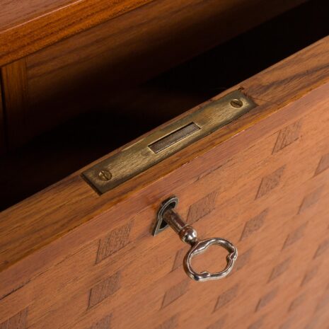 25492 Poul Cadovius teak wall unit with a secrataire, hidden desk, Denmark 1960s-13 25492 Poul Cadovius teak wall unit with a secrataire, hidden desk, Denmark 1960s-13