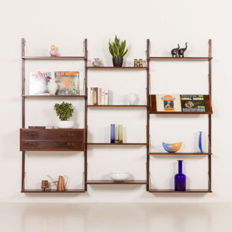 25496 Danish mid century rosewood shelving unit , 1970s-1 25496 Danish mid century rosewood shelving unit , 1970s-1
