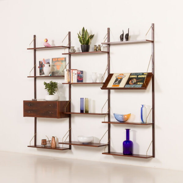 Danish mid century PS System rosewood shelving unit , 1970s