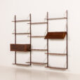 25496 Danish mid century rosewood shelving unit , 1970s-3