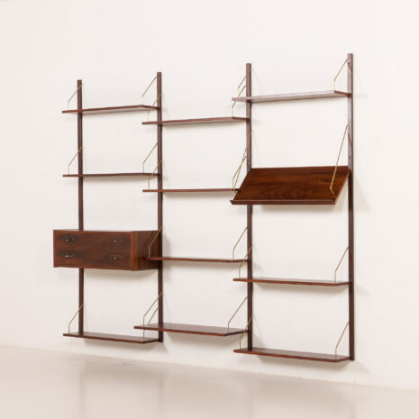 25496 Danish mid century rosewood shelving unit , 1970s-3 25496 Danish mid century rosewood shelving unit , 1970s-3