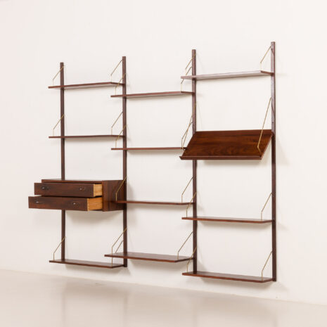 25496 Danish mid century rosewood shelving unit , 1970s-4 25496 Danish mid century rosewood shelving unit , 1970s-4