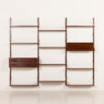25496 Danish mid century rosewood shelving unit , 1970s-5