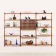 25498 Danish vintage teak wall unit in the style of Poul Cadovius, 1960s-1