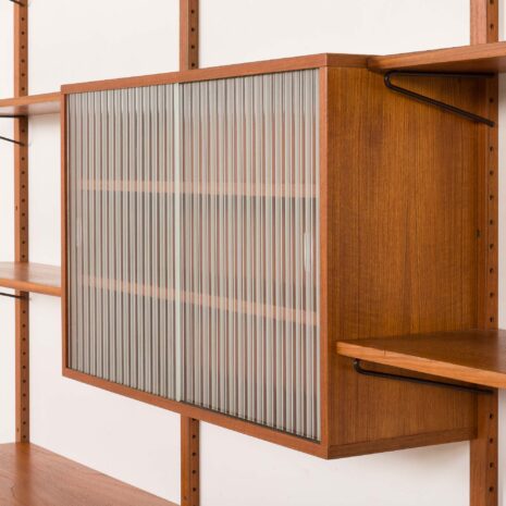 25498 Danish vintage teak wall unit in the style of Poul Cadovius, 1960s-10 25498 Danish vintage teak wall unit in the style of Poul Cadovius, 1960s-10