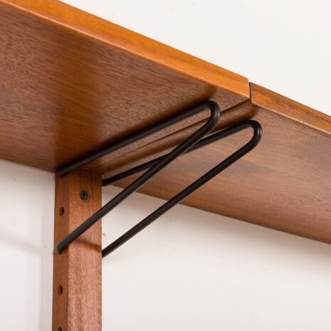 25498 Danish vintage teak wall unit in the style of Poul Cadovius, 1960s-11 25498 Danish vintage teak wall unit in the style of Poul Cadovius, 1960s-11