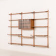 25498 Danish vintage teak wall unit in the style of Poul Cadovius, 1960s-3