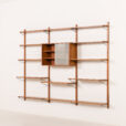 25498 Danish vintage teak wall unit in the style of Poul Cadovius, 1960s-5