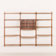 25498 Danish vintage teak wall unit in the style of Poul Cadovius, 1960s-7