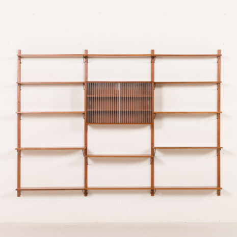 25498 Danish vintage teak wall unit in the style of Poul Cadovius, 1960s-7 25498 Danish vintage teak wall unit in the style of Poul Cadovius, 1960s-7