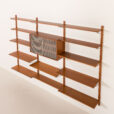25498 Danish vintage teak wall unit in the style of Poul Cadovius, 1960s-8