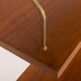 25501 Scandinavian mid century teak wall unit with a console, 1960s-13
