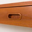25501 Scandinavian mid century teak wall unit with a console, 1960s-8