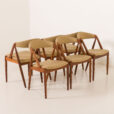 25503 Kai kristiansen model 31 chairs, set of 6, Denmark 1960s-10